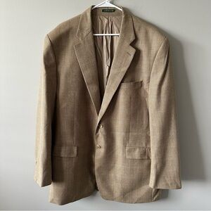 RALPH LAUREN Mens Blazer Sport Coat Casual Jacket Size 48L Wool Silk Suit
